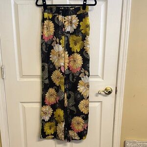 Angela Davis Floral Wide-Leg Pants